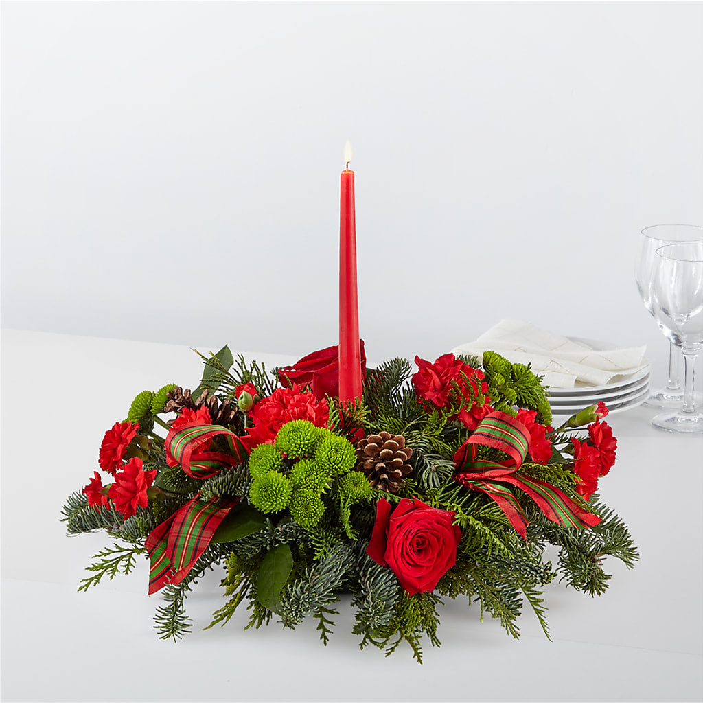 By the Candlelight Centerpiece – Downtown Florist And Tea, Doerun GA