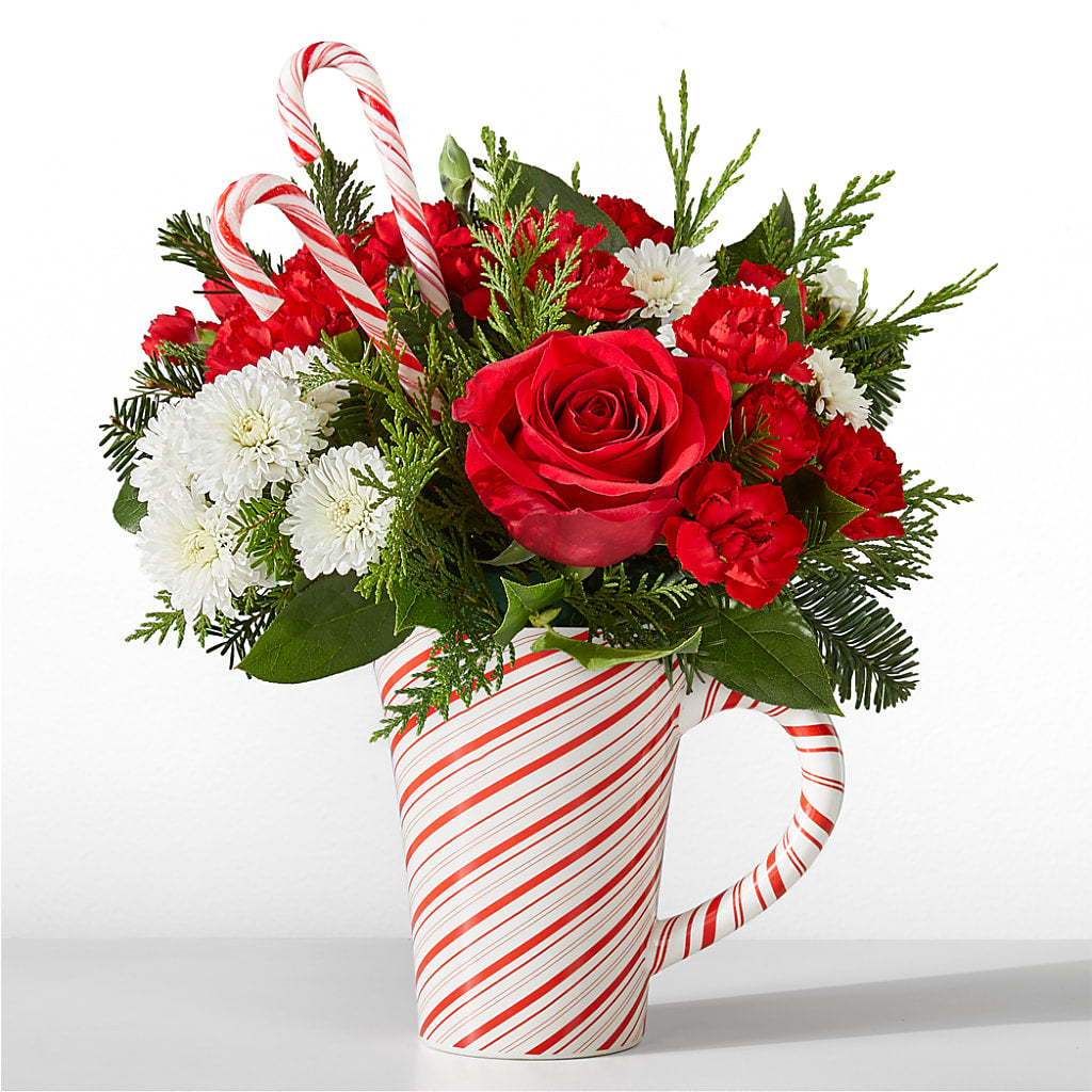 Peppermint Swirl Mug – Downtown Florist And Tea, Doerun GA