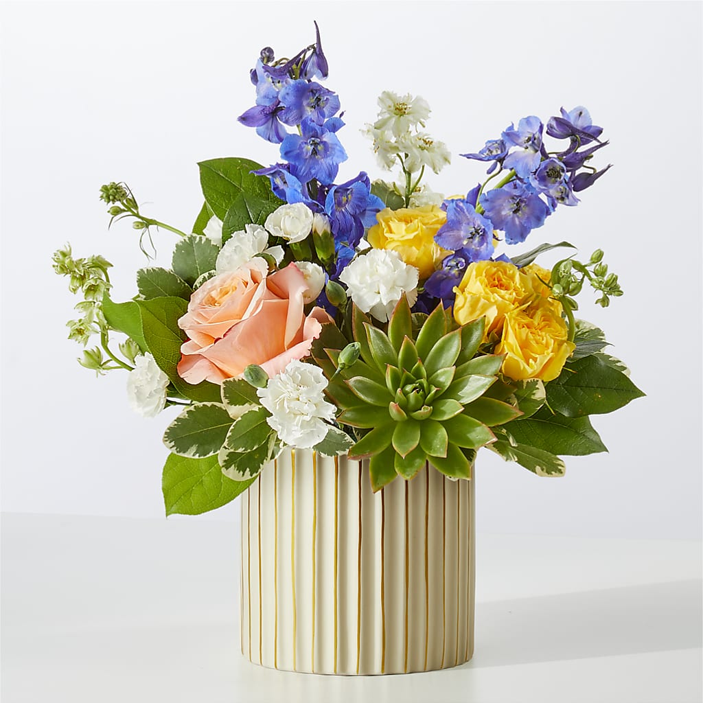 Cobalt Reverie Bouquet – Downtown Florist And Tea, Doerun GA