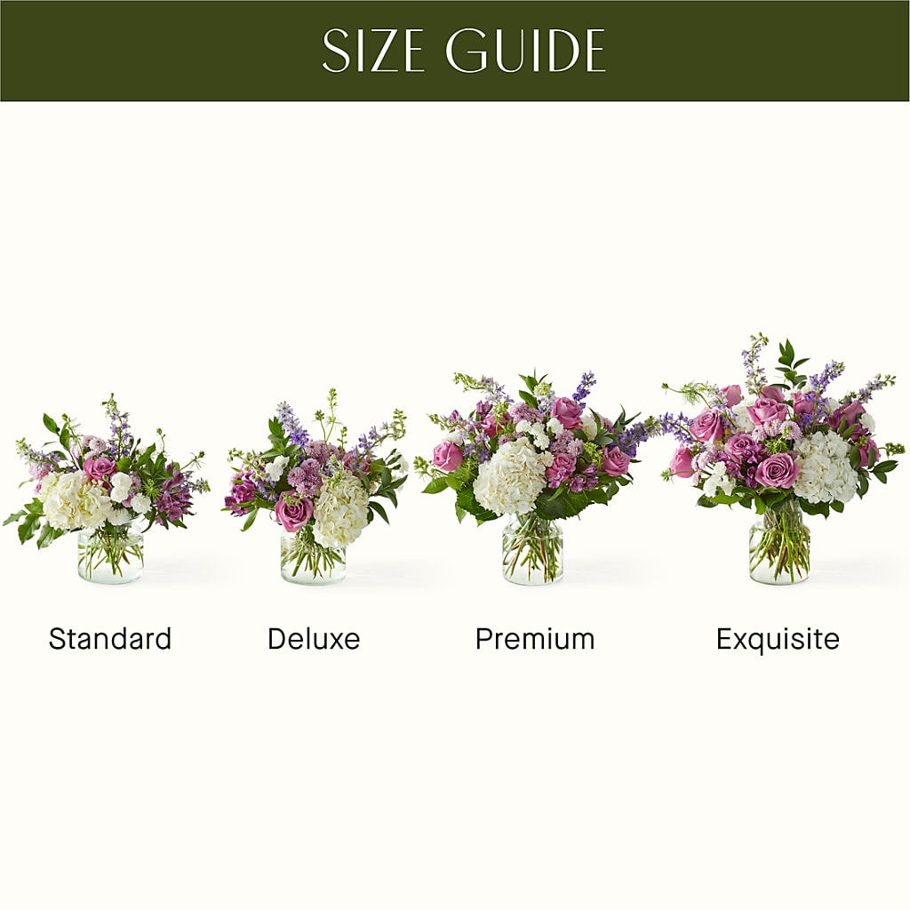Violet Caress Bouquet – Downtown Florist And Tea, Doerun GA