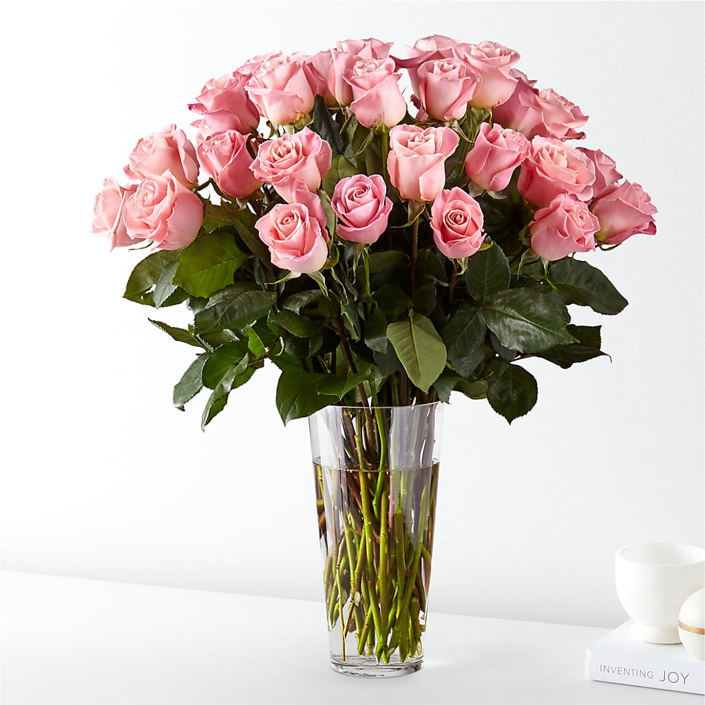 Long Stem Pink Rose Bouquet – Downtown Florist And Tea, Doerun GA