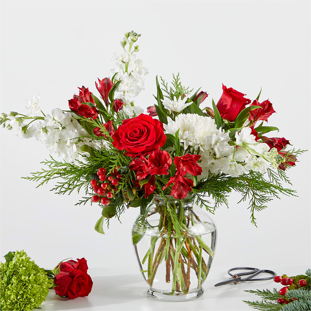 Merry Moment Bouquet – A Florist Original – Downtown Florist And Tea, Doerun GA