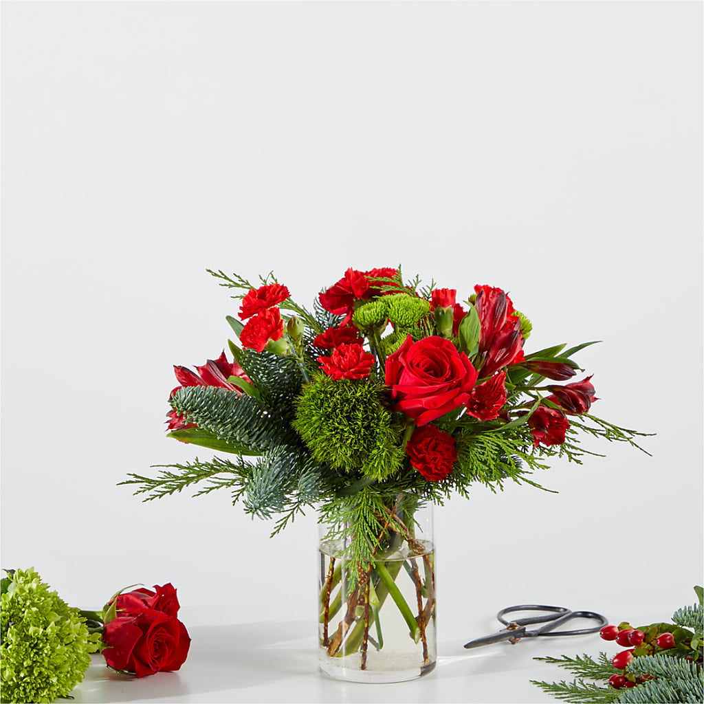 Merry Moment Bouquet – A Florist Original – Downtown Florist And Tea, Doerun GA