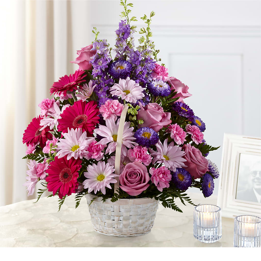 Pastel Peace Basket – Downtown Florist And Tea, Doerun GA