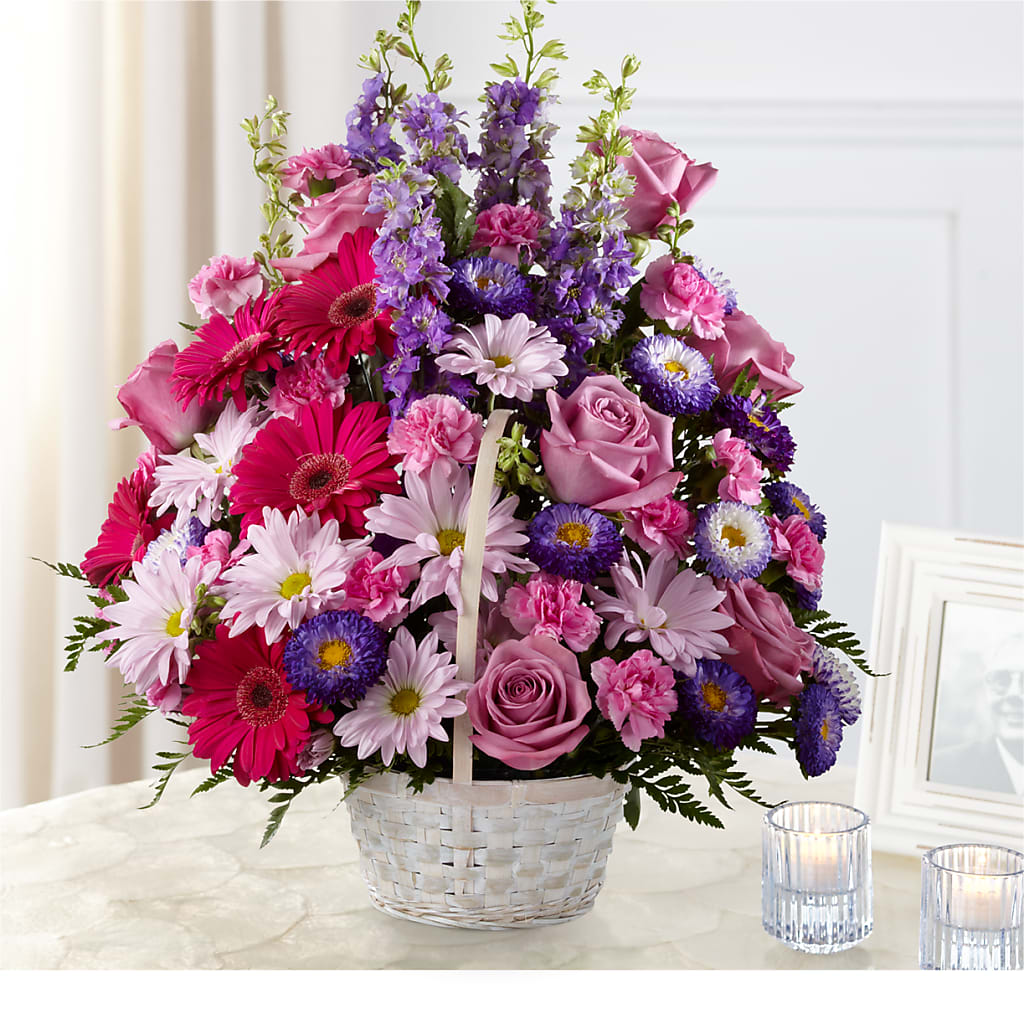 Pastel Peace Basket – Downtown Florist And Tea, Doerun GA