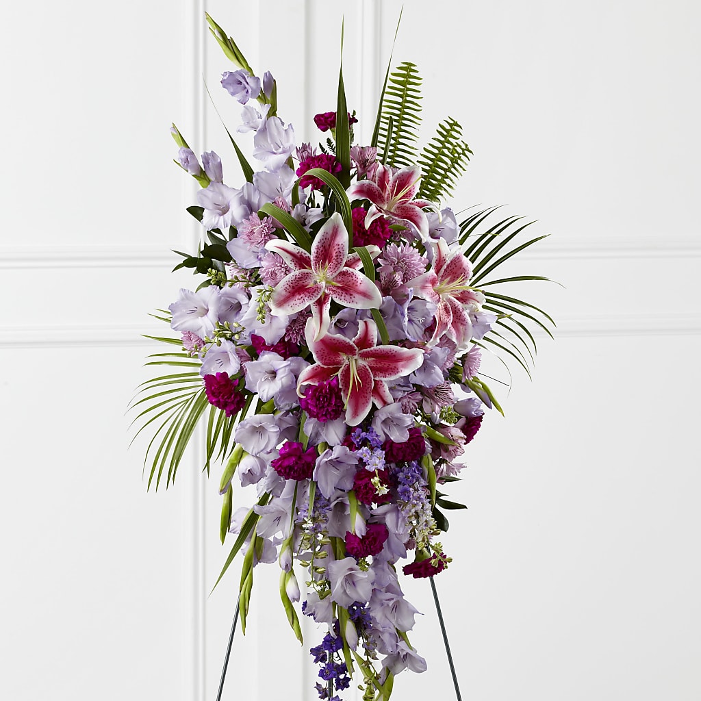 Tender Touch Standing Spray – Downtown Florist And Tea, Doerun GA