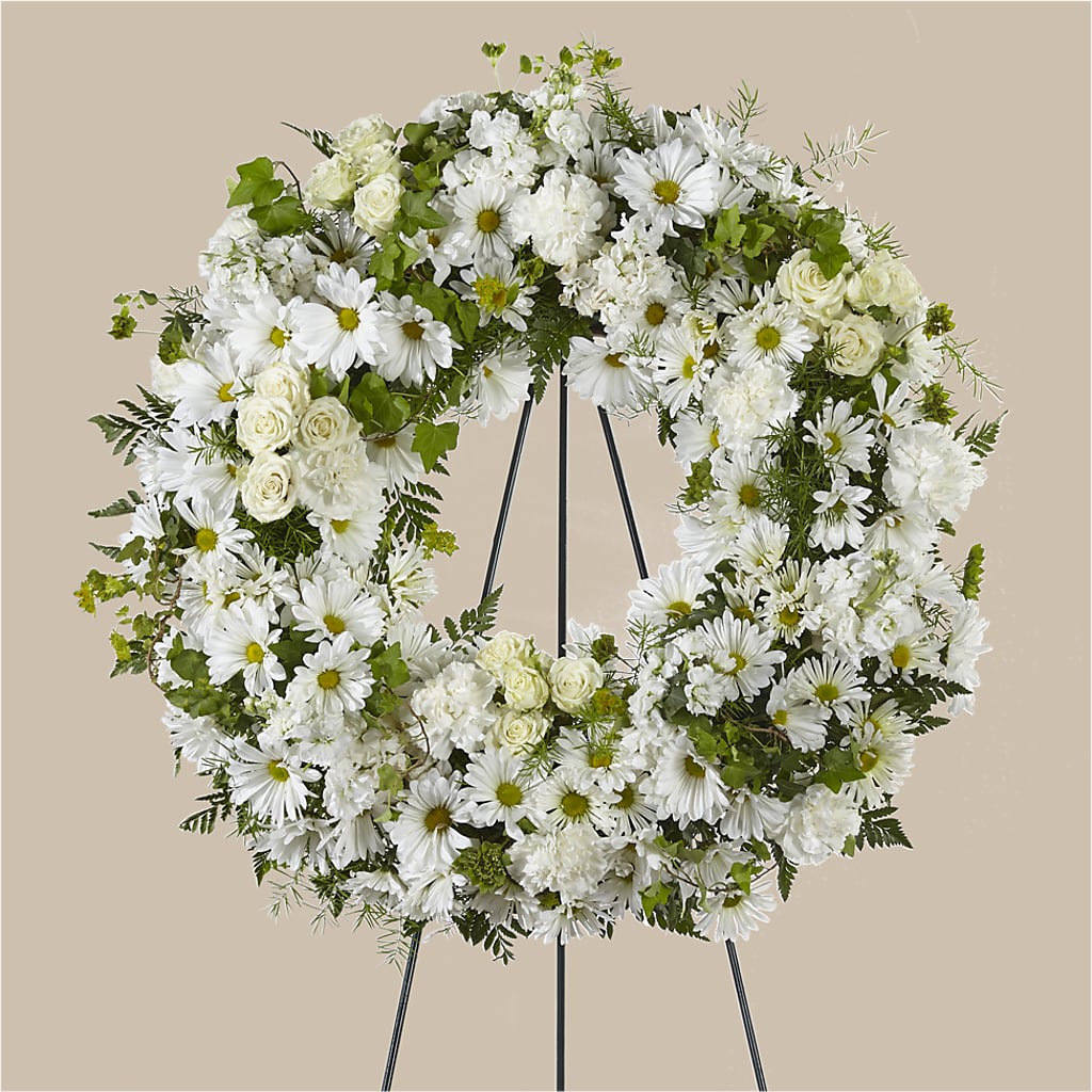 Faithful Wishes Wreath – Downtown Florist And Tea, Doerun GA