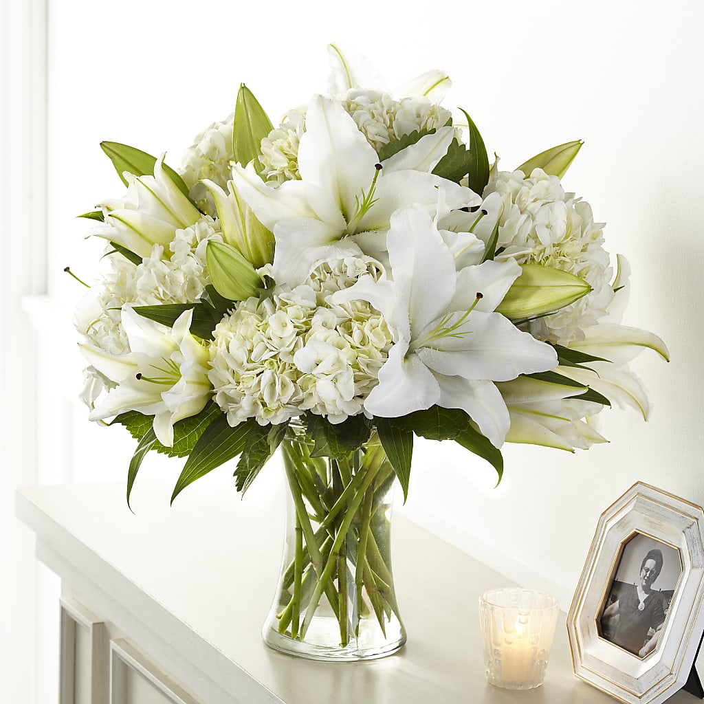 Compassionate Lily Bouquet – Downtown Florist And Tea, Doerun GA