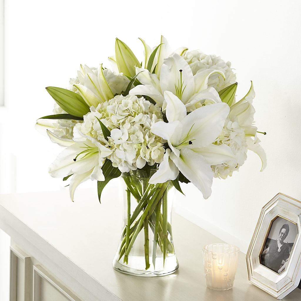 Compassionate Lily Bouquet – Downtown Florist And Tea, Doerun GA