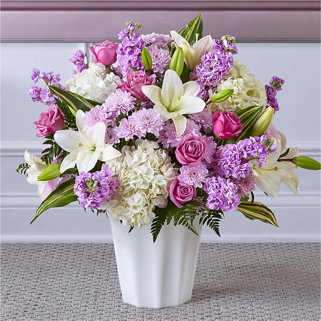 Heaven Sent Floor Basket – Downtown Florist And Tea, Doerun GA