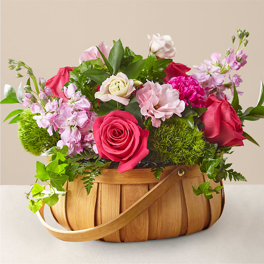 Radiance in Bloom Basket – Downtown Florist And Tea, Doerun GA