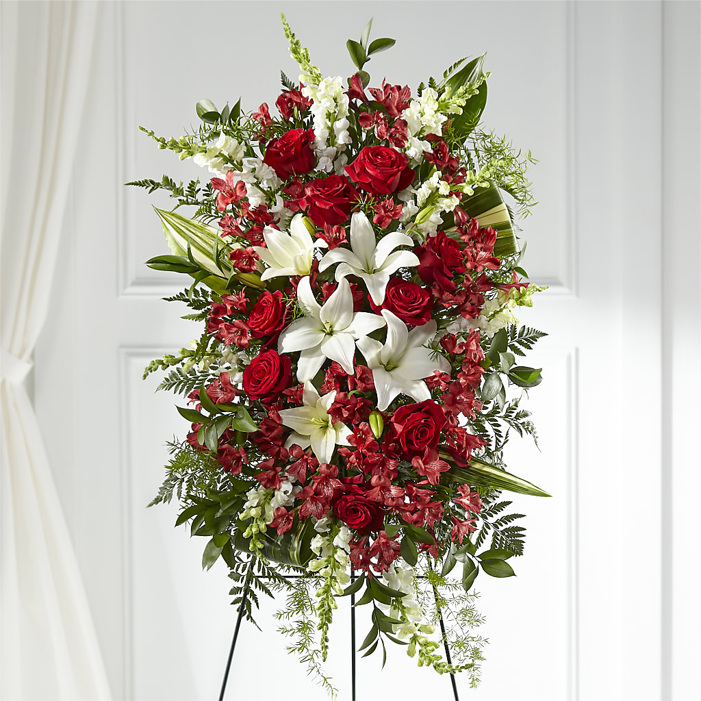 Everlasting Memory Standing Spray – Downtown Florist And Tea, Doerun GA
