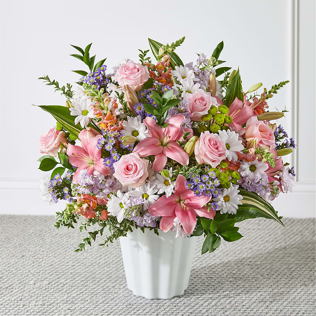 Abundant Compassion Floor Basket – Downtown Florist And Tea, Doerun GA
