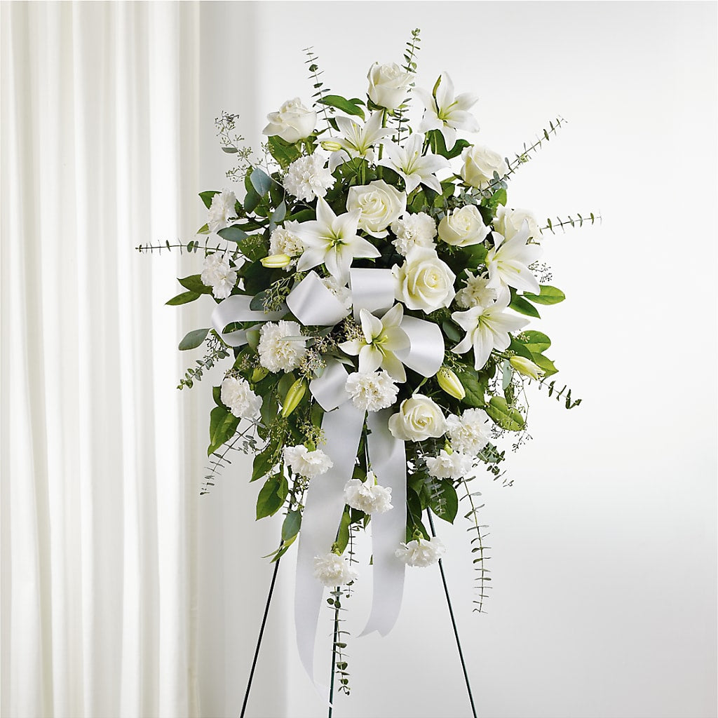 With Care Standing Spray – Downtown Florist And Tea, Doerun GA