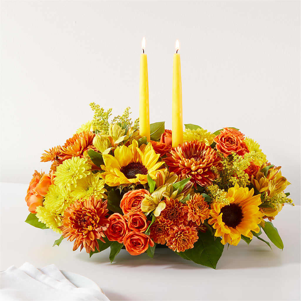 Autumn Harmony Centerpiece – Downtown Florist And Tea, Doerun GA