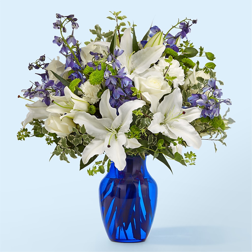 Santorini Bouquet – Downtown Florist And Tea, Doerun GA
