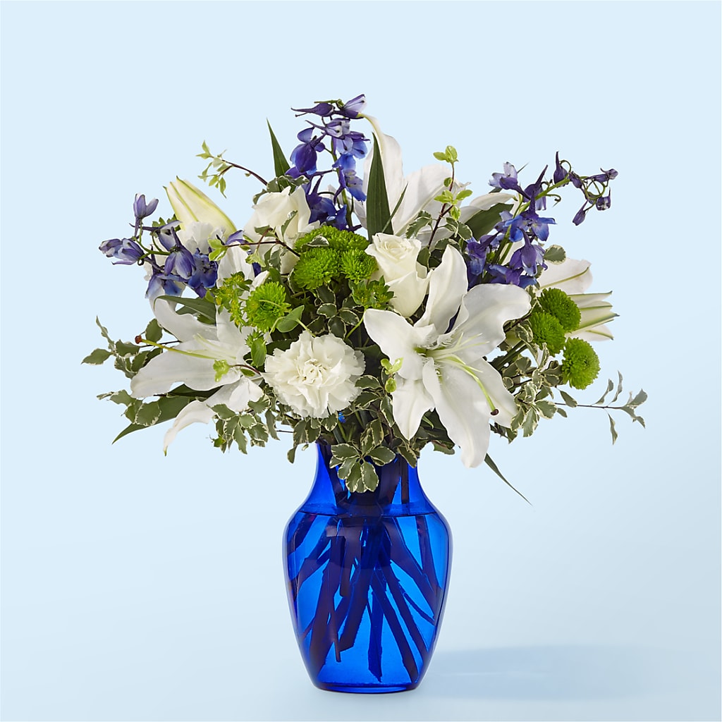 Santorini Bouquet – Downtown Florist And Tea, Doerun GA