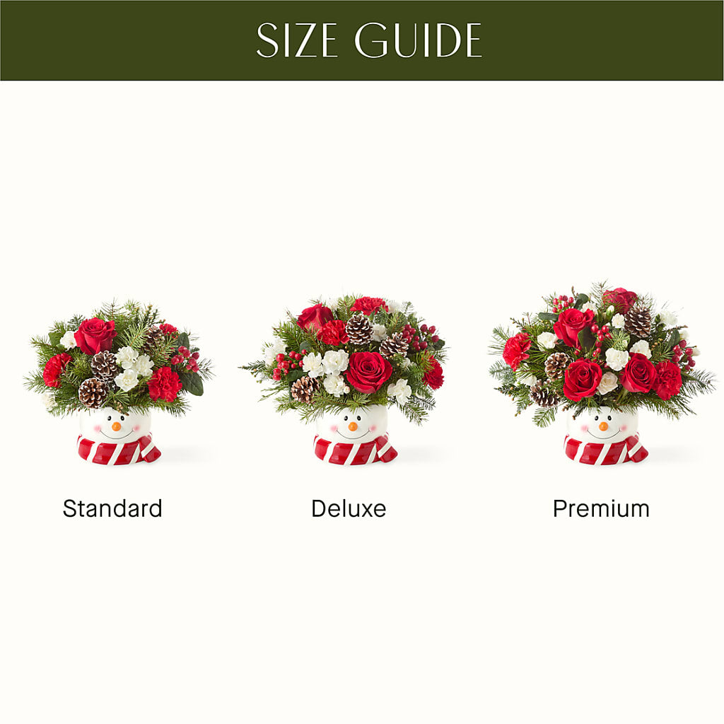Jolly Snowman Bouquet –  Downtown Florist And Tea, Doerun GA