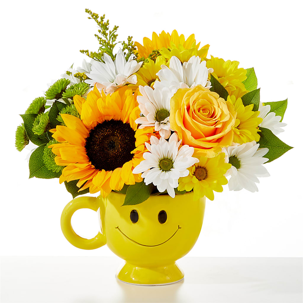 Be Happy Bouquet –  Downtown Florist And Tea, Doerun GA