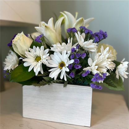 Beyond Blue Box Bouquet –  Downtown Florist And Tea, Doerun GA