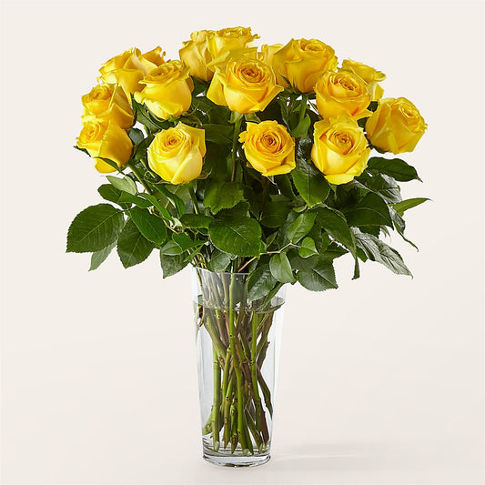 Long Stem Yellow Rose Bouquet –  Downtown Florist And Tea, Doerun GA