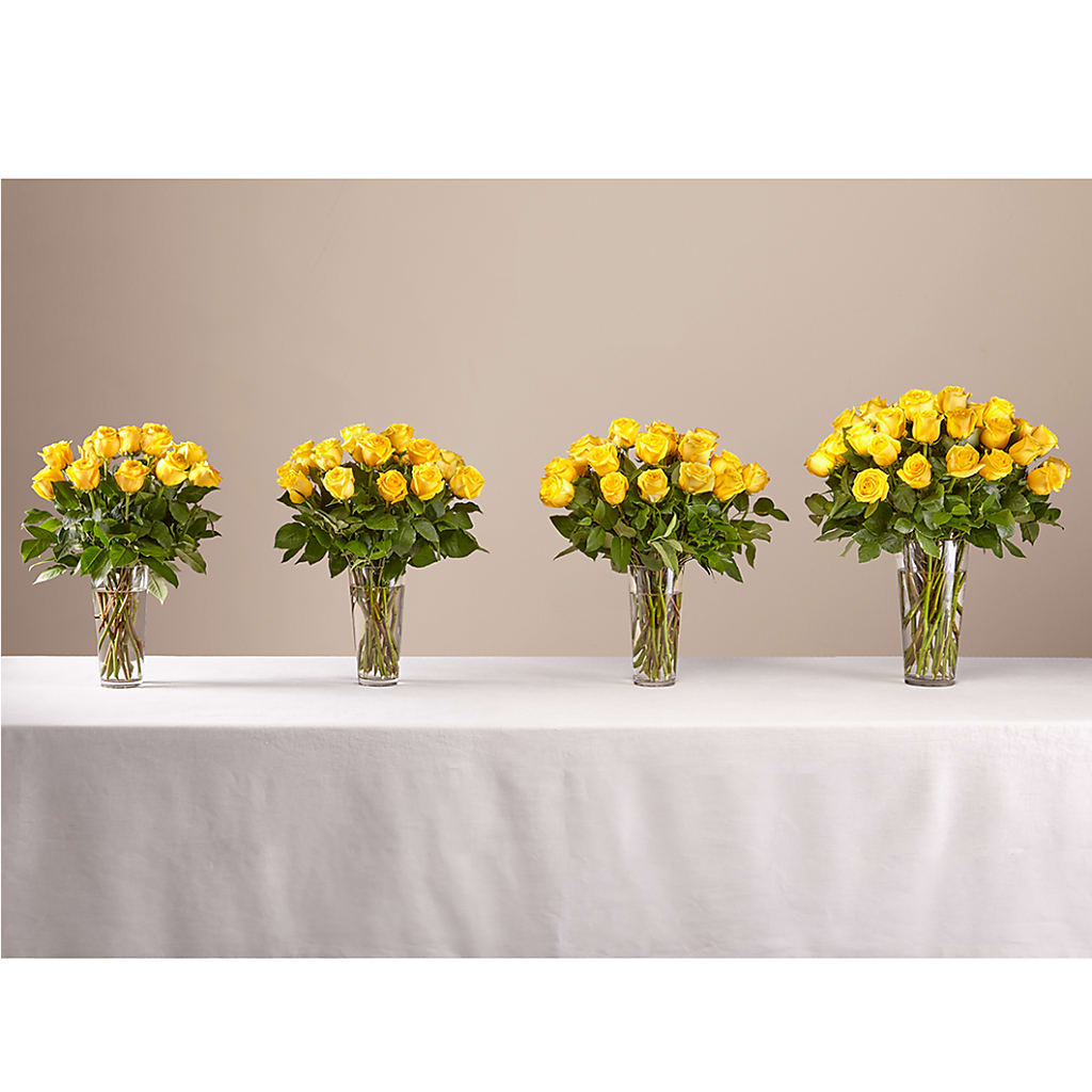 Long Stem Yellow Rose Bouquet –  Downtown Florist And Tea, Doerun GA