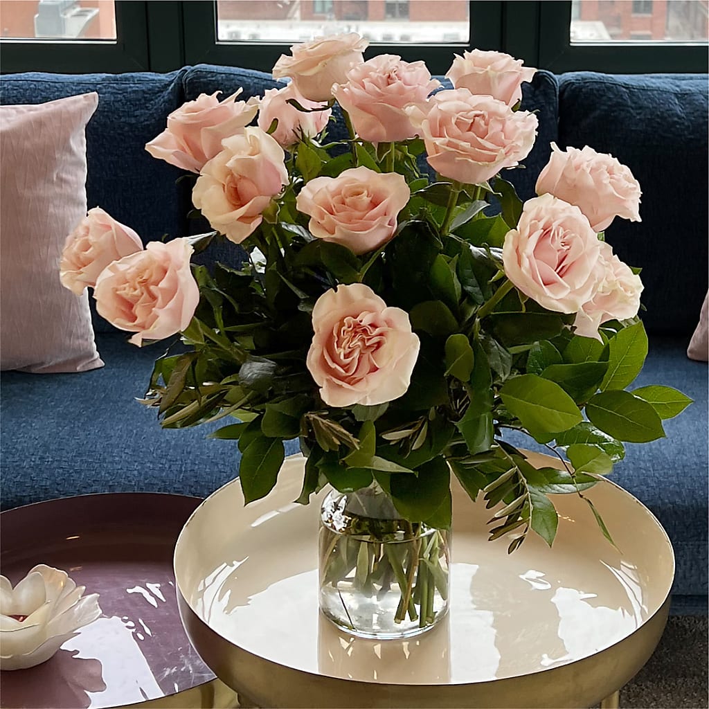 Long Stem Pink Rose Bouquet –  Downtown Florist And Tea, Doerun GA