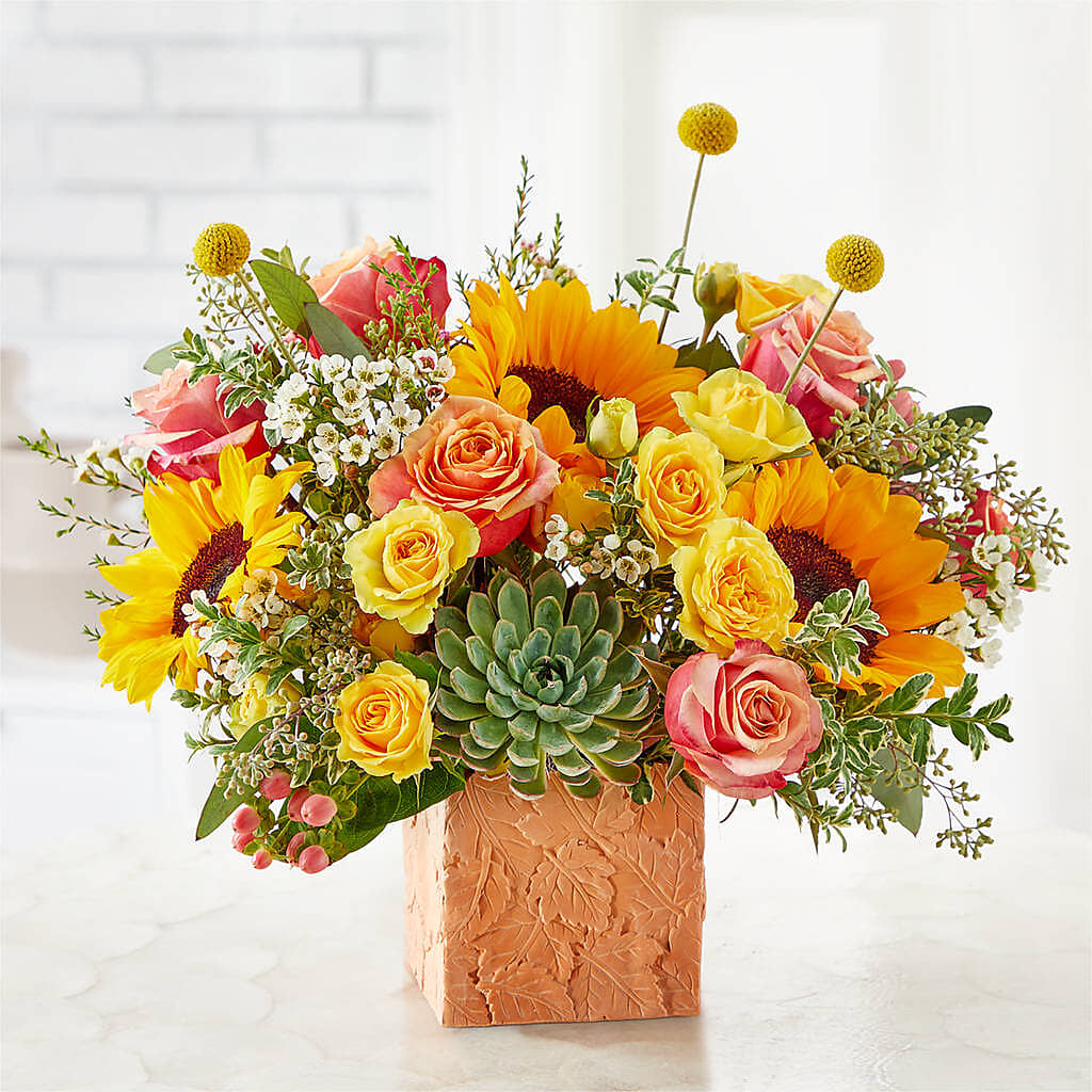 Sunflower Season Bouquet –  Downtown Florist And Tea, Doerun GA