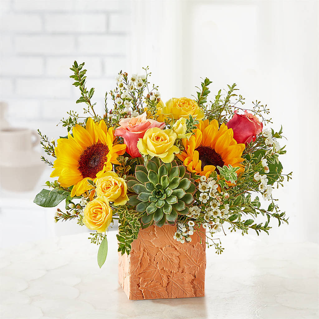 Sunflower Season Bouquet –  Downtown Florist And Tea, Doerun GA