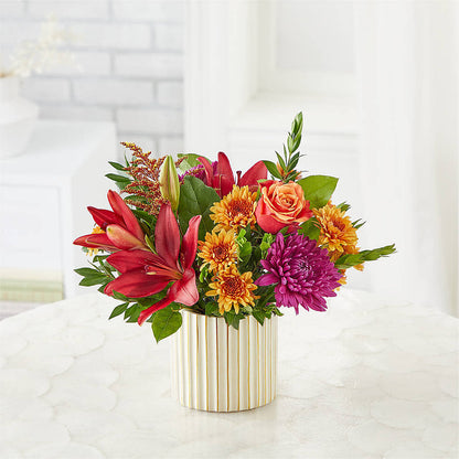 Burgundy Landscape Bouquet –  Downtown Florist And Tea, Doerun GA