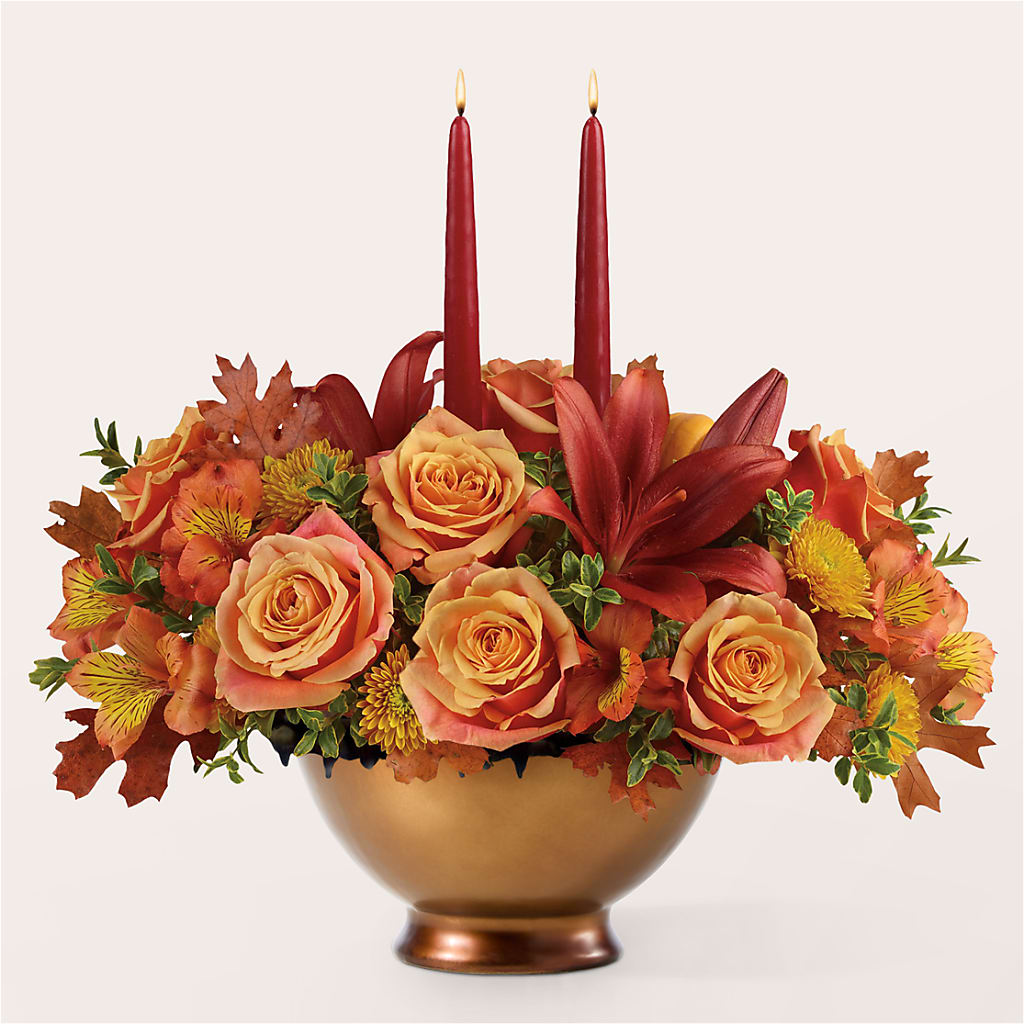Harvest Table Centerpiece –  Downtown Florist And Tea, Doerun GA
