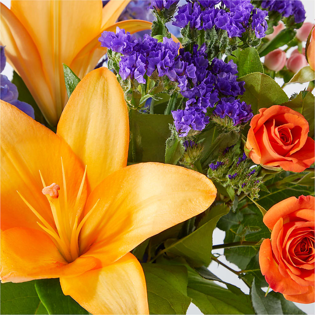 Radiant Citrus Bouquet –  Downtown Florist And Tea, Doerun GA