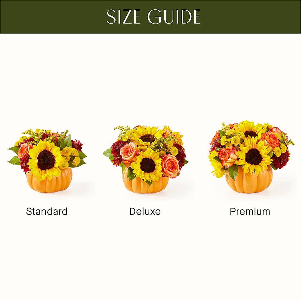 Golden Gourd Pumpkin Bouquet –  Downtown Florist And Tea, Doerun GA