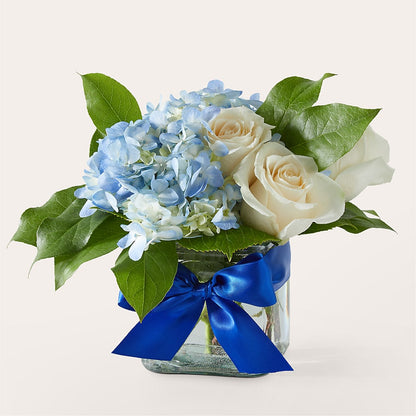 Sky Blue Delight Bouquet –  Downtown Florist And Tea, Doerun GA