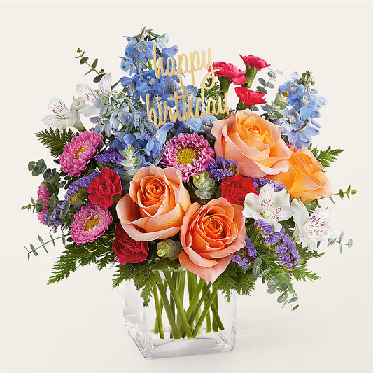 Birthday Bash Bouquet –  Downtown Florist And Tea, Doerun GA