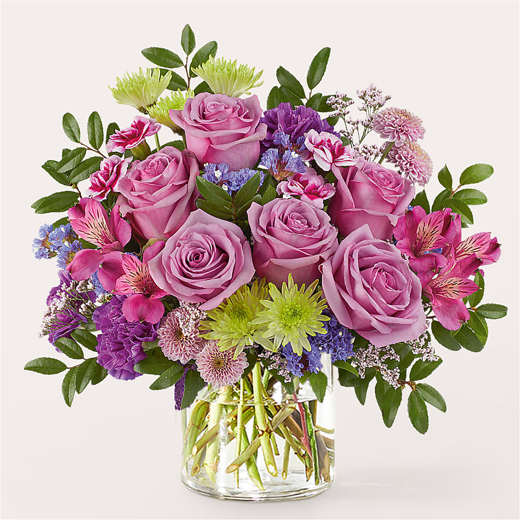 Glass Half Full Bouquet –  Downtown Florist And Tea, Doerun GA