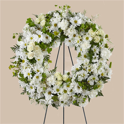 Faithful Wishes Wreath –  Downtown Florist And Tea, Doerun GA