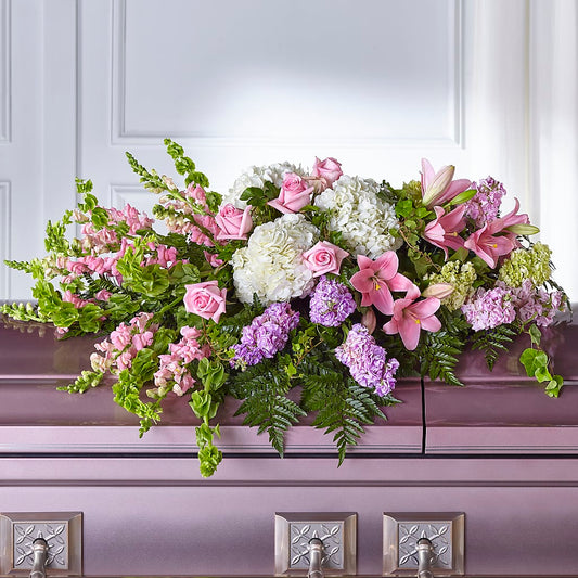 Life's Gratitude Casket Spray –  Downtown Florist And Tea, Doerun GA