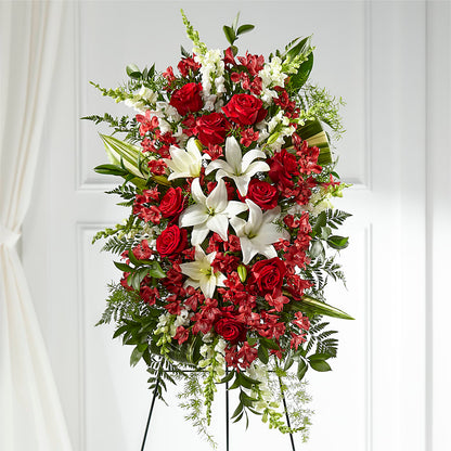 Everlasting Memory Standing Spray –  Downtown Florist And Tea, Doerun GA