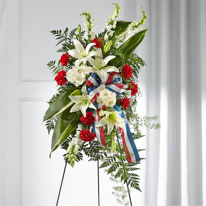 Stars of Life Standing Spray –  Downtown Florist And Tea, Doerun GA