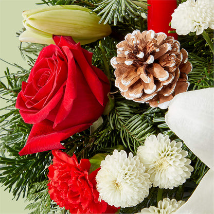 Seasonal Festivities Centerpiece –  Downtown Florist And Tea, Doerun GA