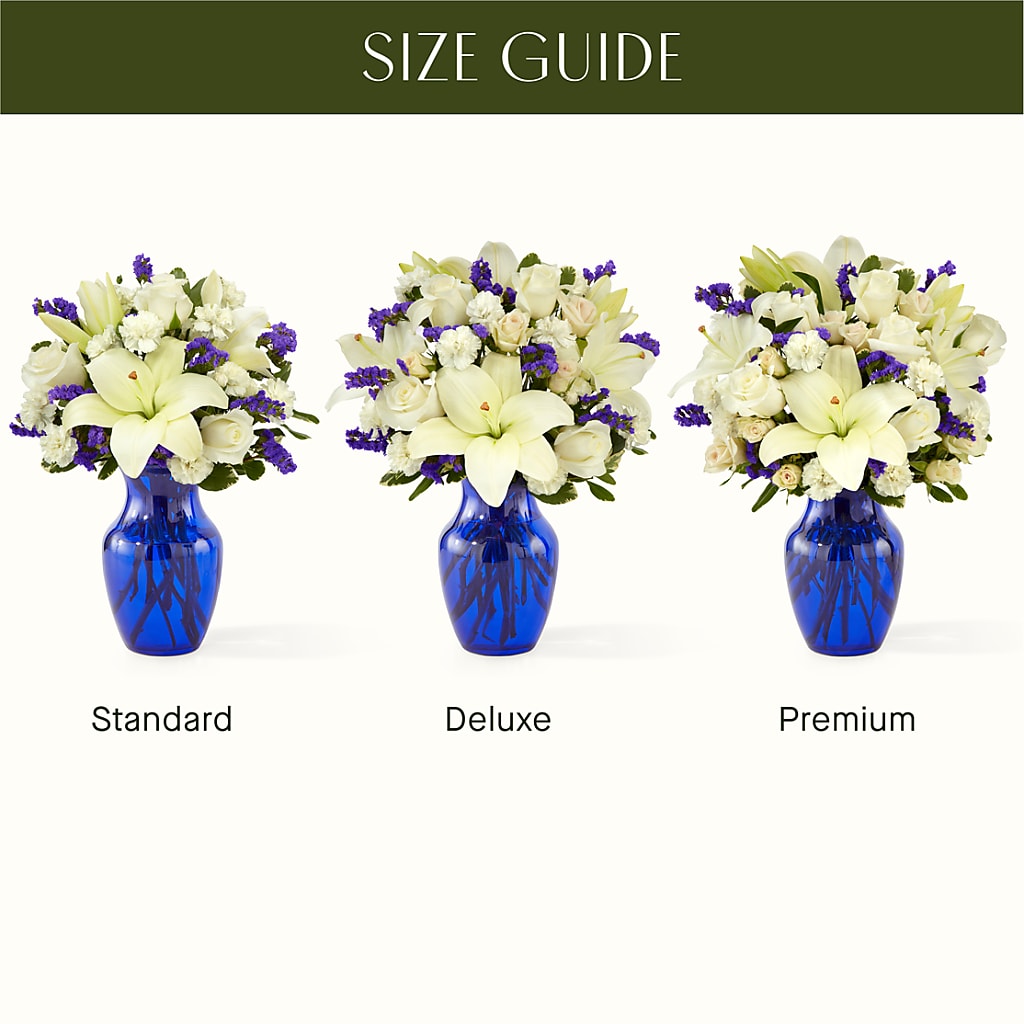 Sapphire Rush Bouquet –  Downtown Florist And Tea, Doerun GA